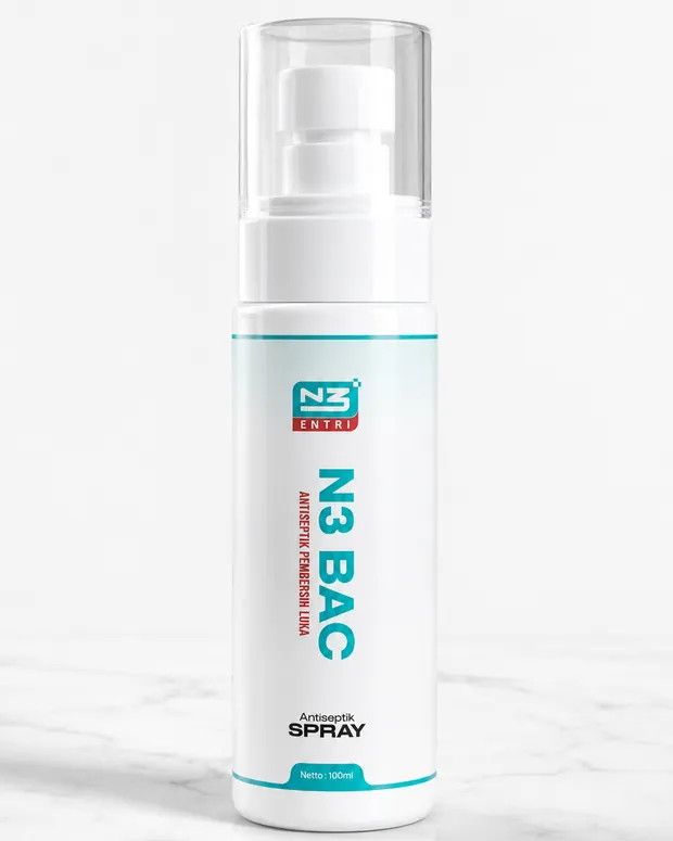 Kemasan N3 BAC 100 ml — fokus pada label produk